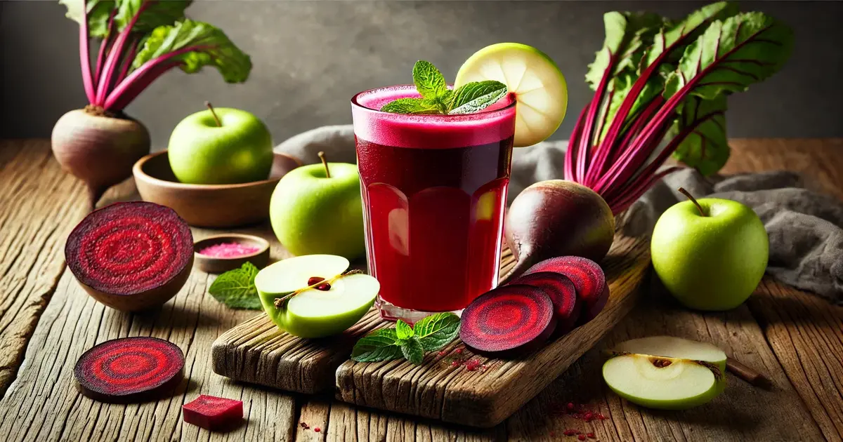 Beetroot apple delight juice