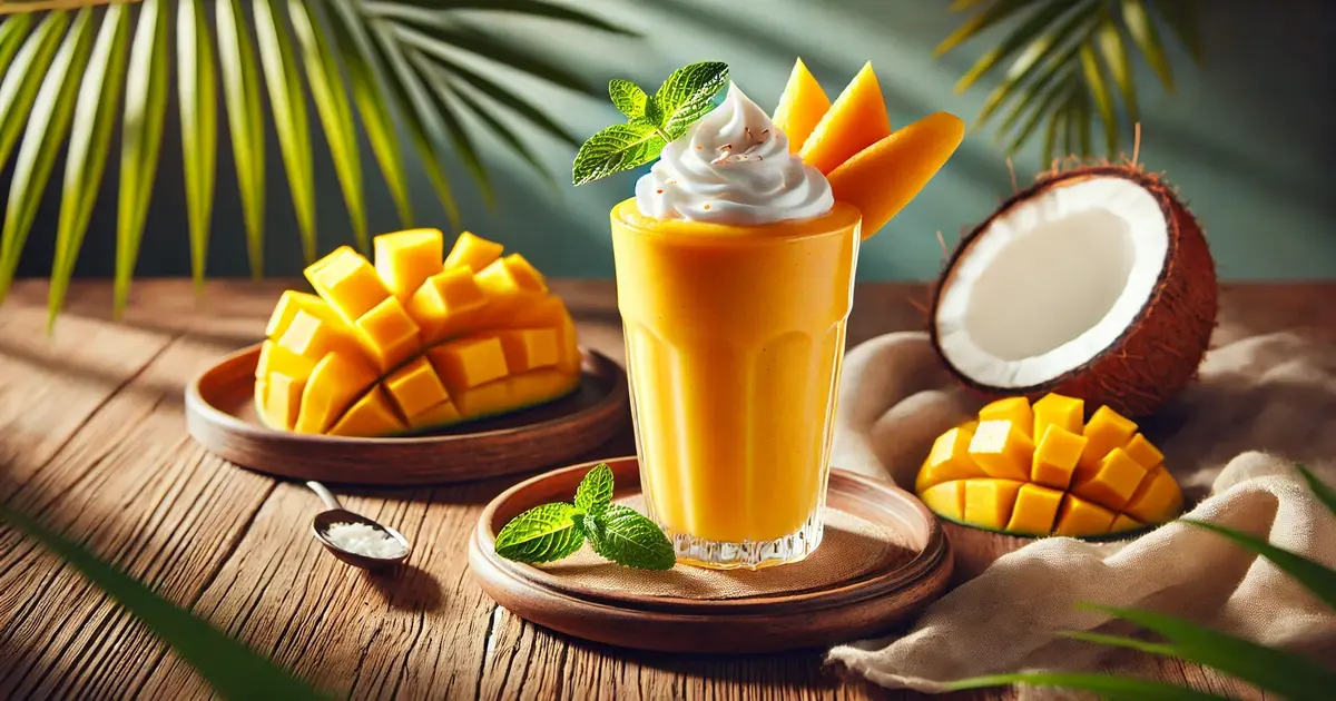 Mango coconut smoothie 2