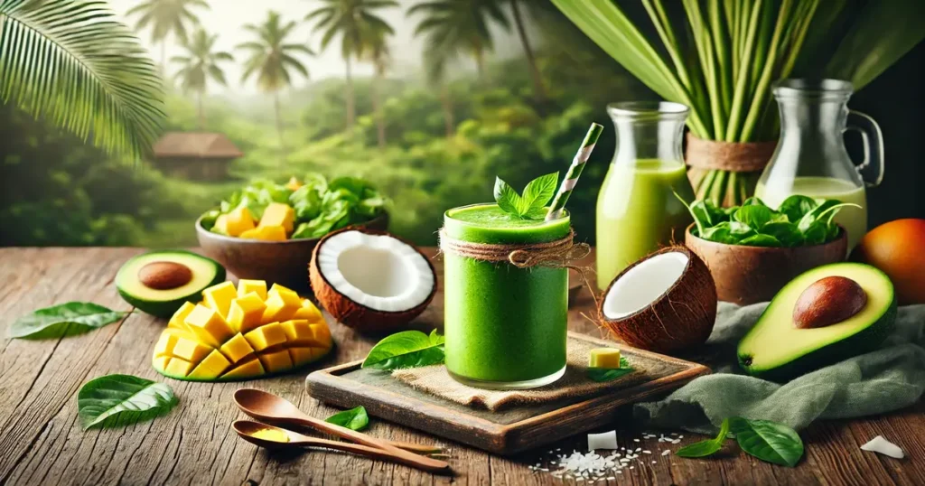 Tropical Green Smoothie: A Burst of Health in Every Sip